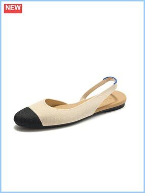 Rothy's Almond Slingback Flat, Washable Knit Slingback Flats for Women